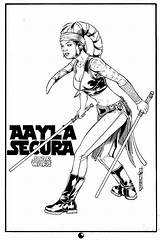 Coloring Kit Pages Wars Star Aayla Fisto Secura Getcolorings Coloriage Open Rebels sketch template