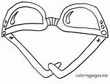 Sunglasses Coloring Getcolorings Printable sketch template