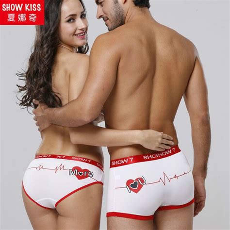 Couples Underwear Lovers Clothing Bamboo Fiber Panties Women Men Boxer