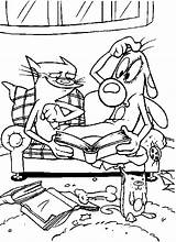 Coloring Pages Catdog Nickelodeon 90s Coloringpages1001 Gif sketch template