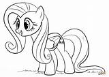 Pony Coloring Fluttershy Little Pages Printable Draw Color Print Drawing Step Prints Library Book Clipart Colorings Getdrawings Getcolorings Tutorials Supercoloring sketch template