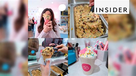 A Cookie Dough Shop Opened In Nyc And People Are Losing It Youtube