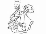 Clown Krusty Coloring Pages Bartman Deviantart Wip Getdrawings Getcolorings Print sketch template