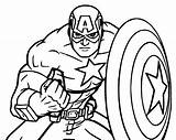 Captain America Coloring Pages Avengers Captainamerica Coloringpages4u sketch template