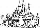 Disneyland Castle Coloring Pages Getcolorings Color Printable Print sketch template