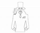 Lucci Rob Piece Character Coloring Pages sketch template