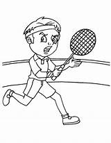 Badminton Correndo Quadra Jogador Tudodesenhos sketch template