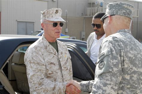 gen james  amos visits camp arifjan article  united states army