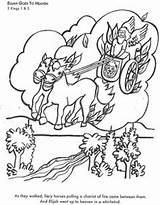 Elijah Coloring Pages Bible Fire Story Chariot Colouring Chariots School Kids Crafts Heaven Preschool Goes Stories Divyajanani sketch template