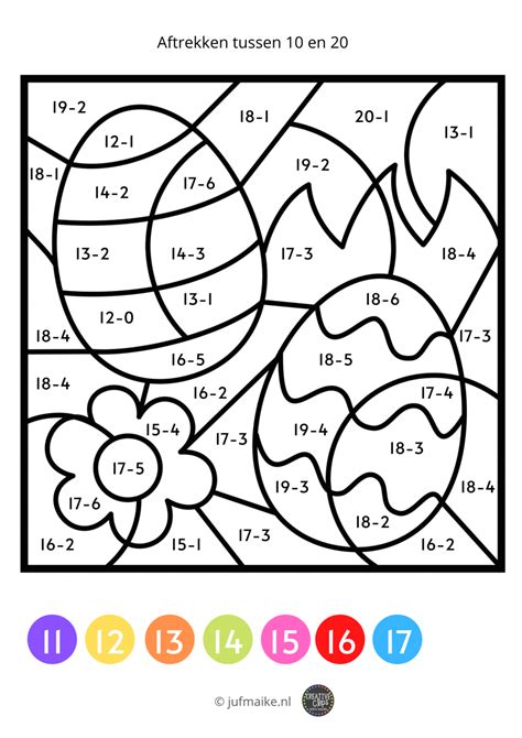 groep  kleuren op code lente en pasen juf maike