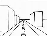 Perspective Point Drawing Easy Buildings Road Long Simple Linear Drawings City Getdrawings Grade Clipartmag sketch template