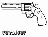 Coloring Gun Pages Guns Color Revolver Pistol Printable Print Kids Handgun Army Boys Weapons Book Sheets Drawing Designlooter Military Sheet sketch template