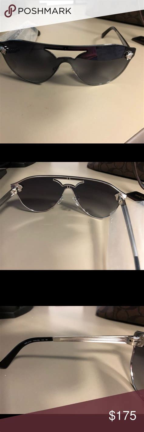 authentic versace sunglasses black  silver versace accessories sunglasses versace accessories