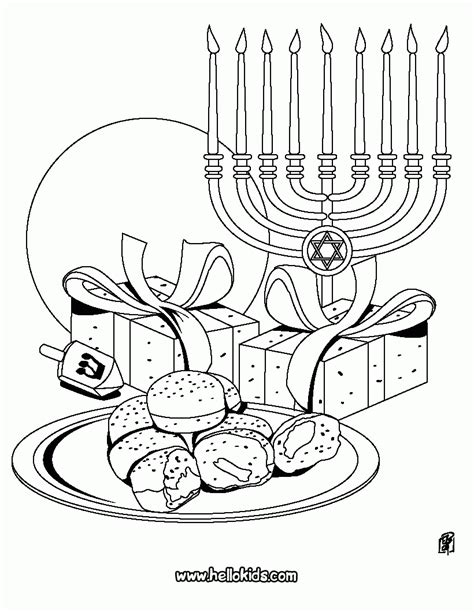 printable hanukkah coloring page coloring home