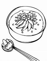 Coloring Soup Pages Clipart Rice Porridge Chicken Food Stone Chinese Clip Line Cliparts Goldilocks Congee Eating Nutrition Getcolorings Use Library sketch template