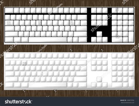 blank keyboard   wood vector eps   shutterstock