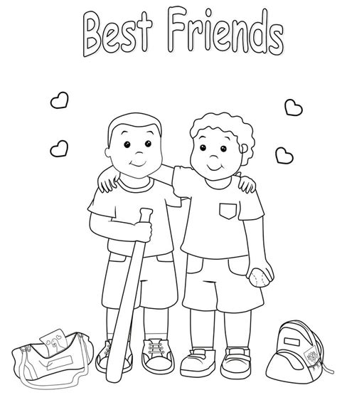 group  friends coloring sheet sketch coloring page