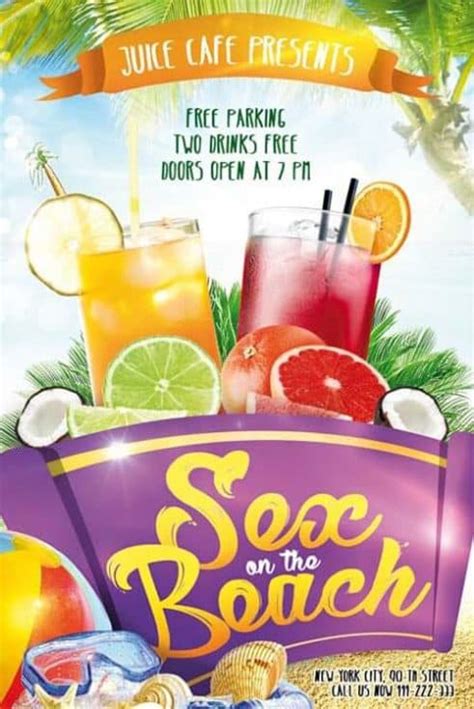 sex on the beach free flyer template download photoshop flyer for