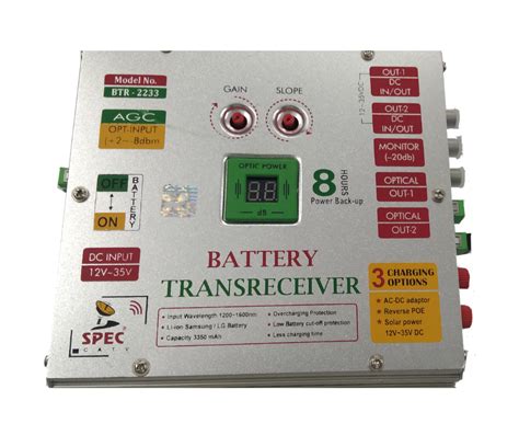 spec   dbm battery optical trans receiver  agc  catv rs  piece id