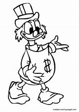 Scrooge Mcduck Coloring Pages Browser Window Print sketch template