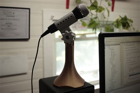 printed desktop microphone stand esologic