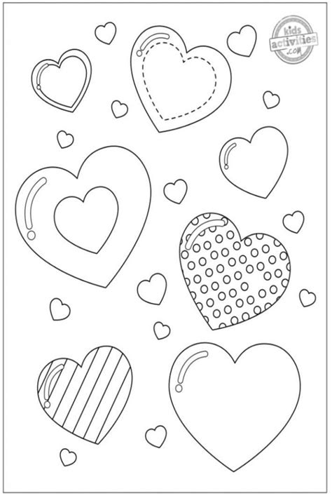 heart coloring pages  kids kids activities blog