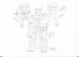 Minecraft Youtubers Sketch Pages Coloring Raw Deviantart Thinknoodles Template sketch template