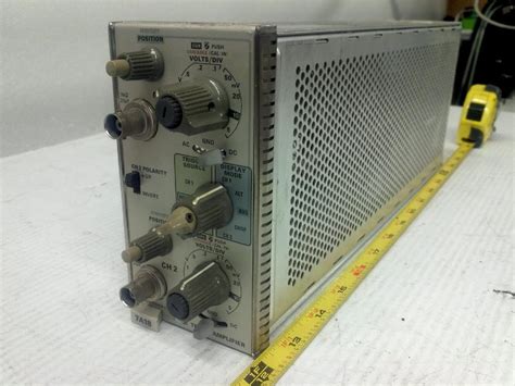 tektronix    mhz dual trace plug  oscilloscope probes  accessories bmi surplus