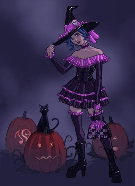 Happy Halloween By Jelli76 On Deviantart Witch Pictures Witch Art