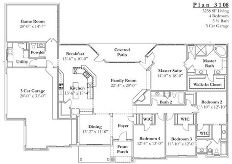 elegant texas ranch house floor plans  home plans design