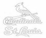 Coloring Pages Mlb Logo Cardinals Louis Baseball St Sport Printable Info sketch template