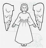 Angel Anjos Recortar Montar Anjo Archangel Natal Angels Educar Colar Anjinhos Colouring Atividade Asas Verse Espaço Designlooter sketch template