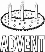 Advent Coloring Wreath Supplyme sketch template