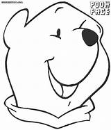 Face Coloring Pages Colorings Bear sketch template
