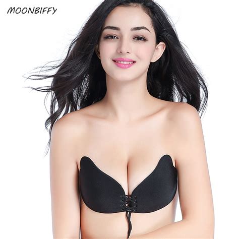 moonbiffy 1 pc sexy women strapless backless seamless invisible bra