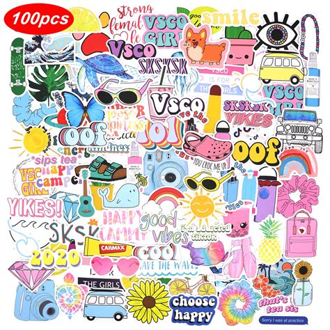 buy  pink vsco stickers aesthetic stickers cute stickers laptop stickers vinyl stickers