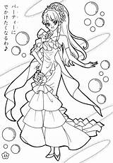 Coloring Precure Anime Cure Nouveau Sailor Mahou Tsukai Gratuit Fairy sketch template