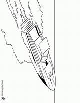 Coloring Boat Pages Motor Popular sketch template