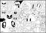 Coloring Doodle Adult Monster Pages Doodling Adults sketch template