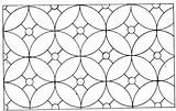 Coloring Pattern Pages Circles Ornament Circle Patterns Puzzle Mosaic sketch template