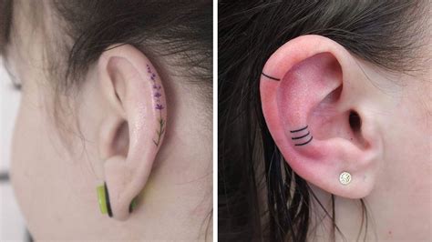 These Dainty Ear Tattoos Are Better Than Earrings Self