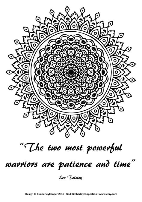 mandala quote  color mandala quotes mandala coloring pages