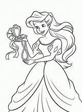 Princesse Rapunzel Minnie Sereia Pequena Colorir Colouring sketch template