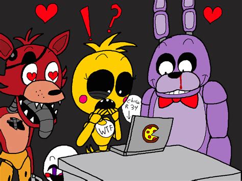 Chica Discovers The Internet By Montatora 501 On Deviantart