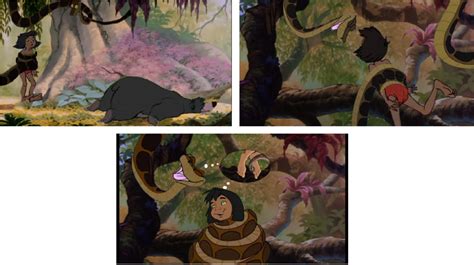 kaa  mowgli  scene mowgli disney crossover kaa  snake