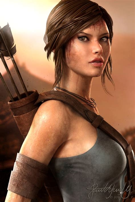Video Game Art Lara Croft 3d Videogamescoolvibe