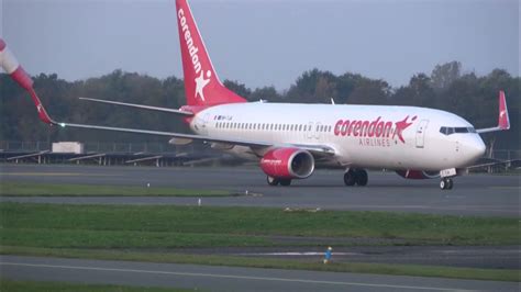 corendon airlines europe   landing groningen airport eelde youtube
