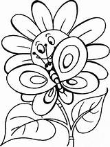 Coloring Butterfly Pages Flowers Flower Butterflies Kids Printable Cry Print Smile Drawings Now Color Later Children Pose Laugh Para Colorear sketch template