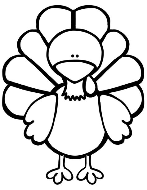 blank turkey template fun  creative diy coloring activity