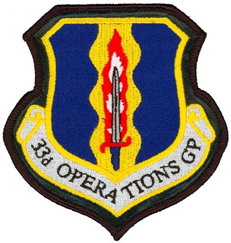 operations group leather flightline insignia
